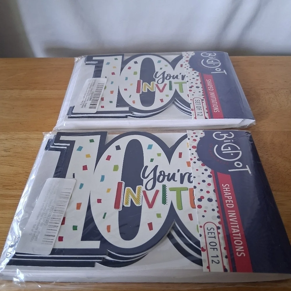 100th Birthday Invitations - Colorful Confetti Design